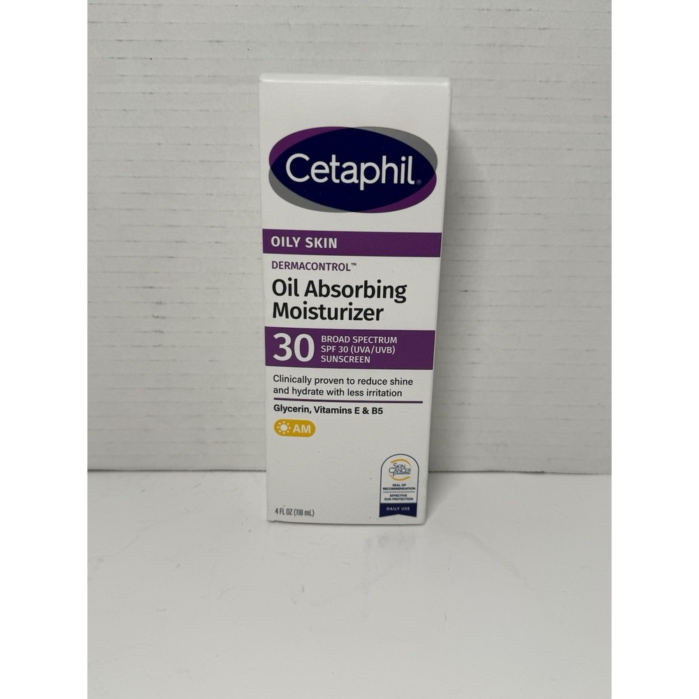 New Cetaphil Pro Oily Skin Oil Absorbing Moisturizer SPF 30 4 fl oz